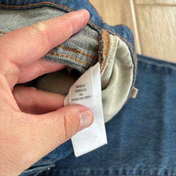 Madewell Perfect Vintage Jean Women's 26 Blue Haight Dark Wash Denim Boho Casual - Picture 6 of 11